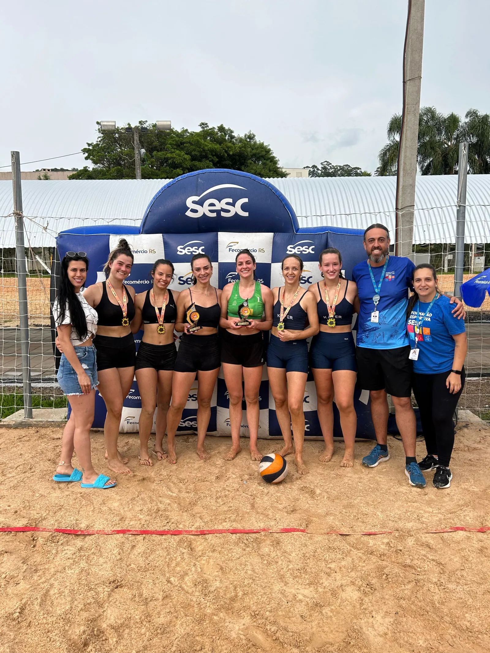 Beach soccer, futevôlei e vôlei de praia movimentam final de semana em Salvador do Sul 
