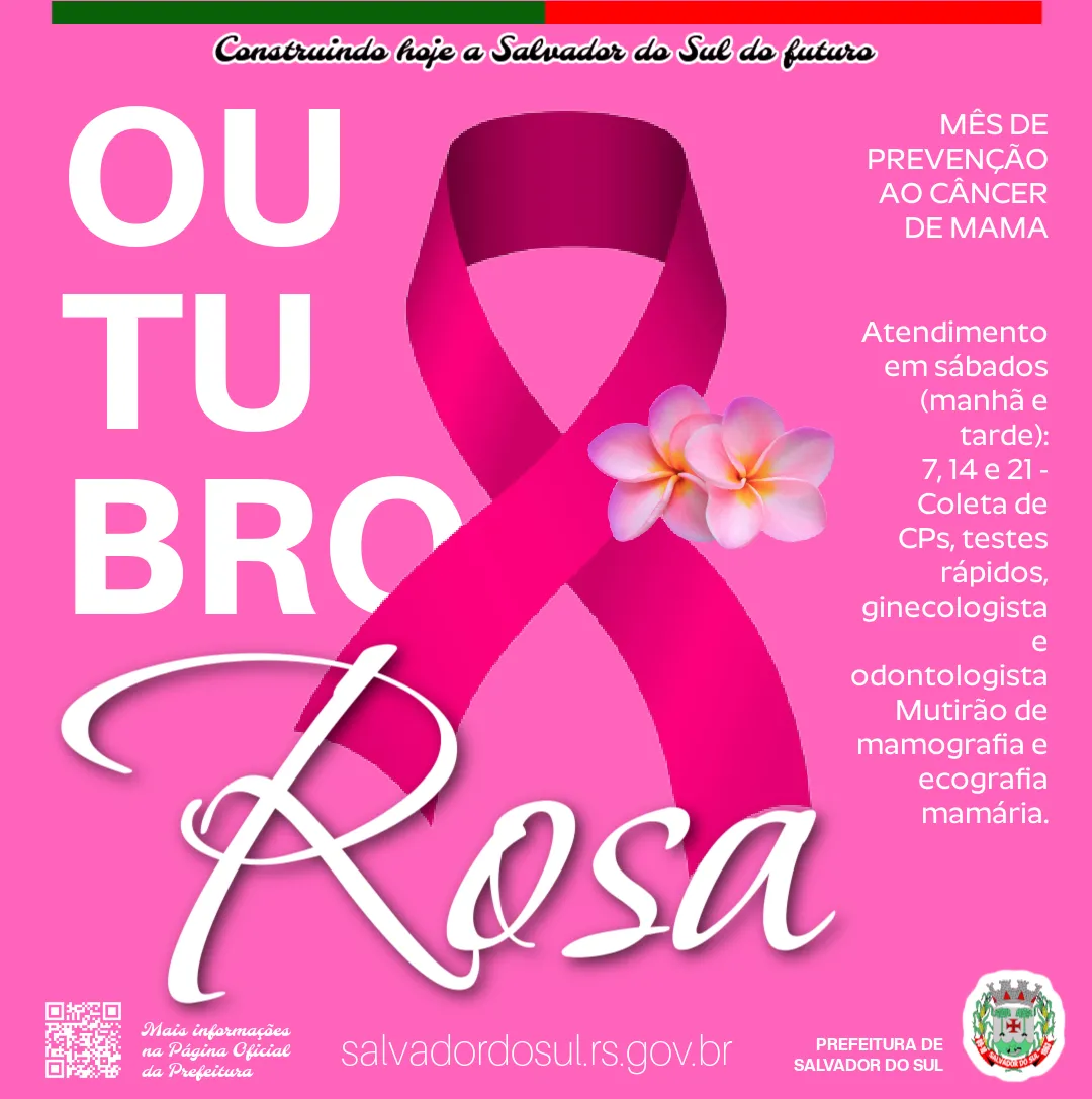 Campanha Outubro Rosa alerta para importância do diagnóstico do câncer de mama