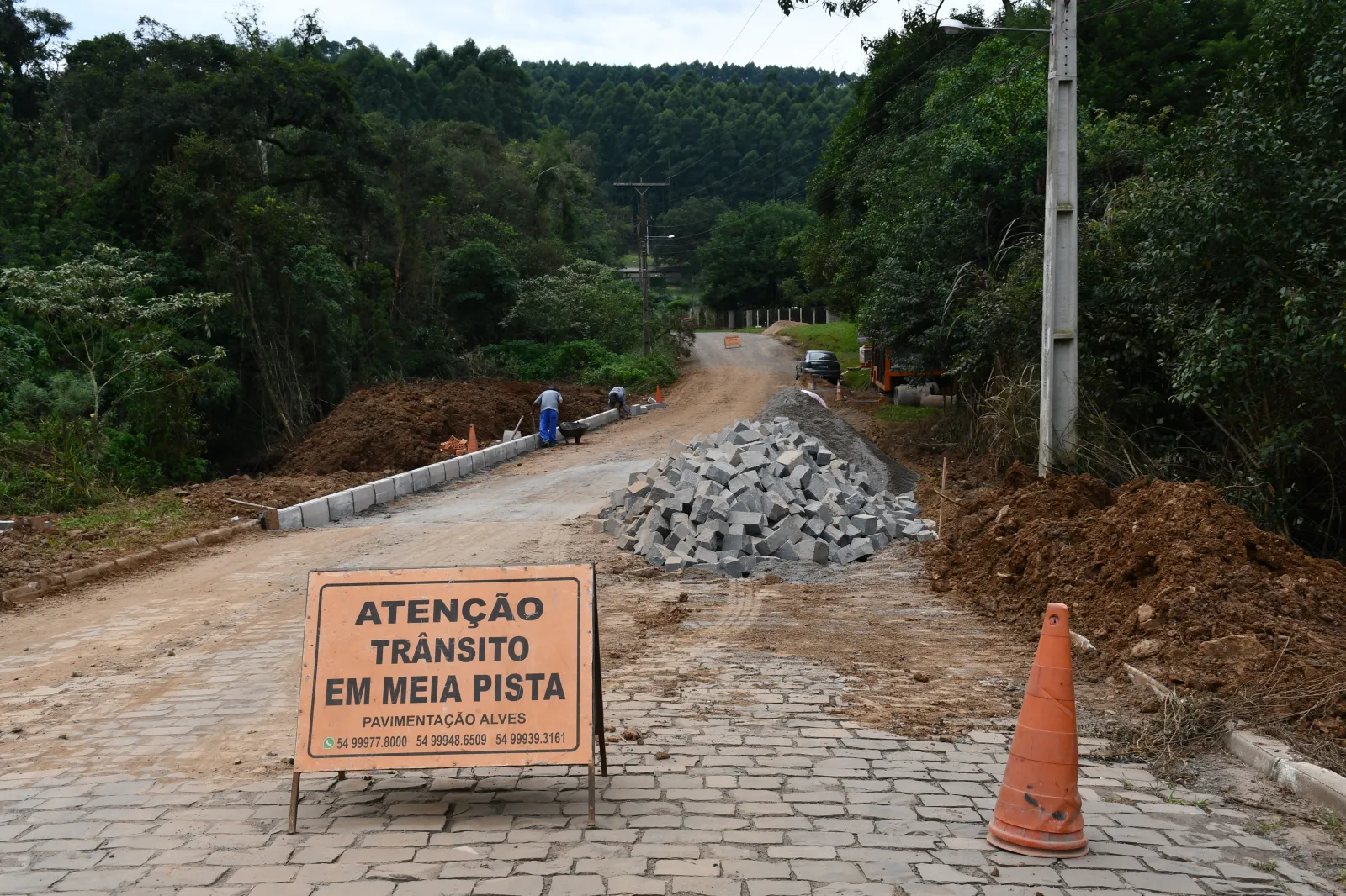 Obras em Salvador do Sul: Rua Jos Urbano Rauber ter bloqueio de trfego