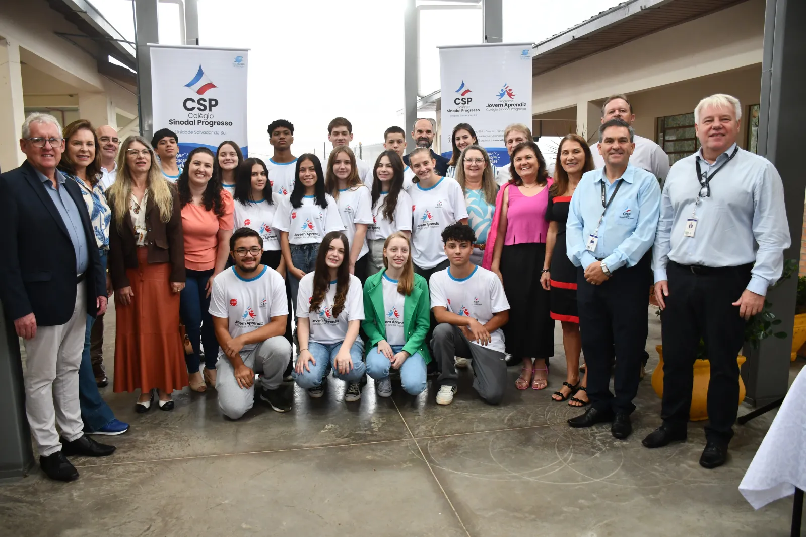 Prefeitura de Salvador do Sul, Sinodal Progresso e Mega Embalagens do inicio a ano letivo do curso de Jovem Aprendiz