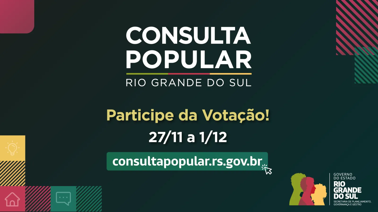 Votação da Consulta Popular 2023 começa em 27 de novembro